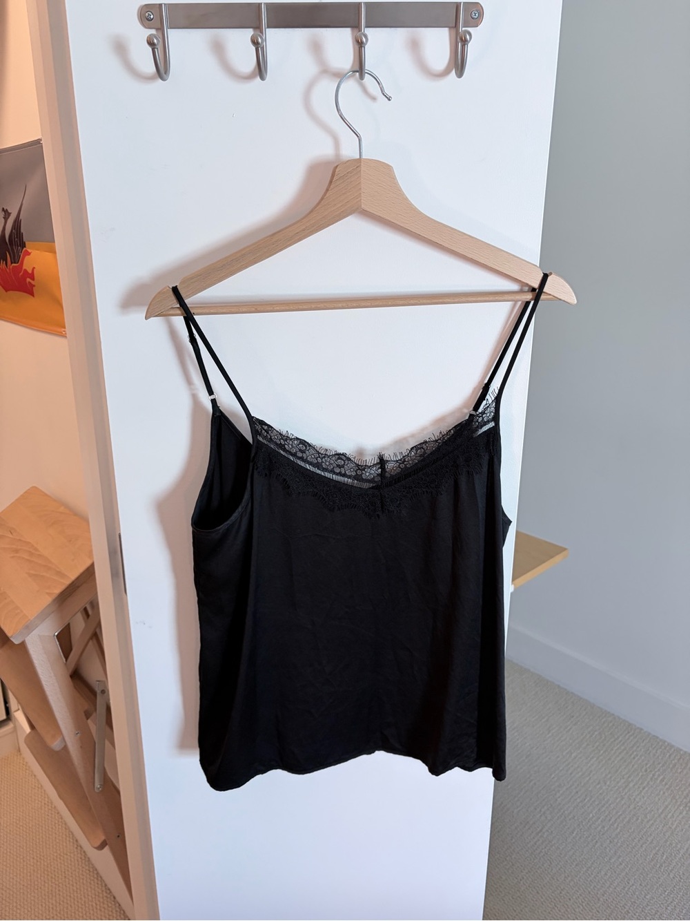 Lilysilk black lace camisole top, M - Picture 3 of 4
